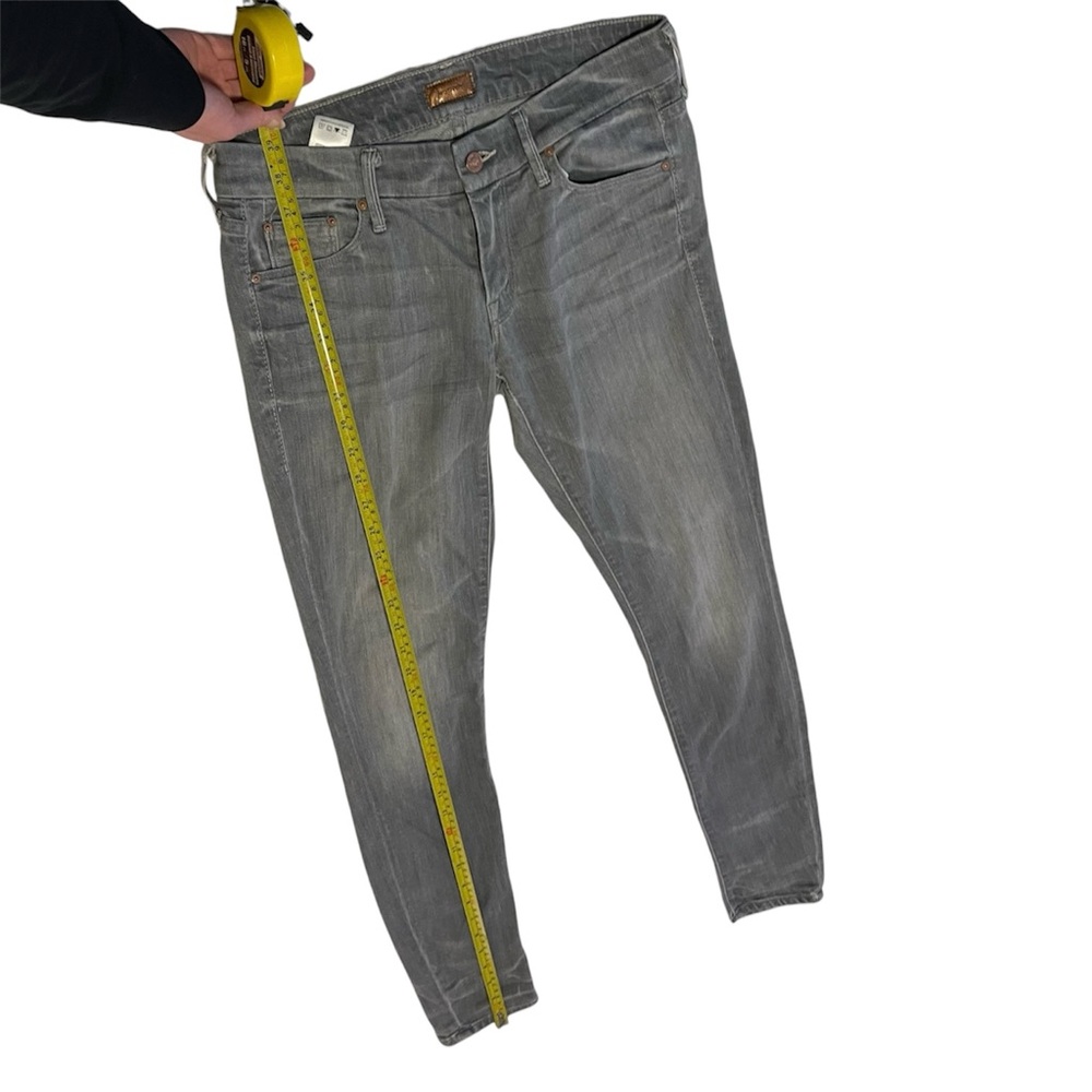 MOTHER The Looker Ghostcats II Skinny Low Rise Grey Wash Jeans Size 27 - Picture 9 of 9